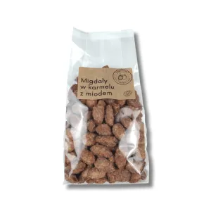 Migdały w karmelu z miodem 200g