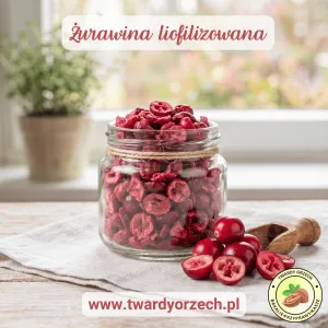 Żurawina LIOFILIZOWANA połówki 250g-5078